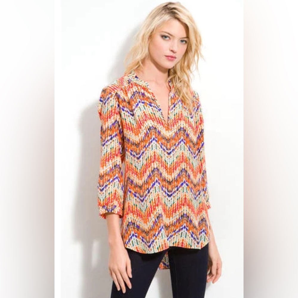 Amanda Uprichard Silk Tunic Blouse